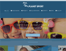 Tablet Screenshot of planetsport.org
